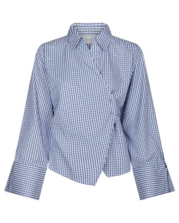 Neo Noir Skjorte Fenli Check Blue