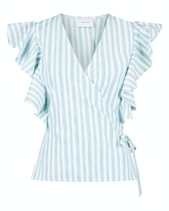 Neo Noir Top Anika Stripe Green