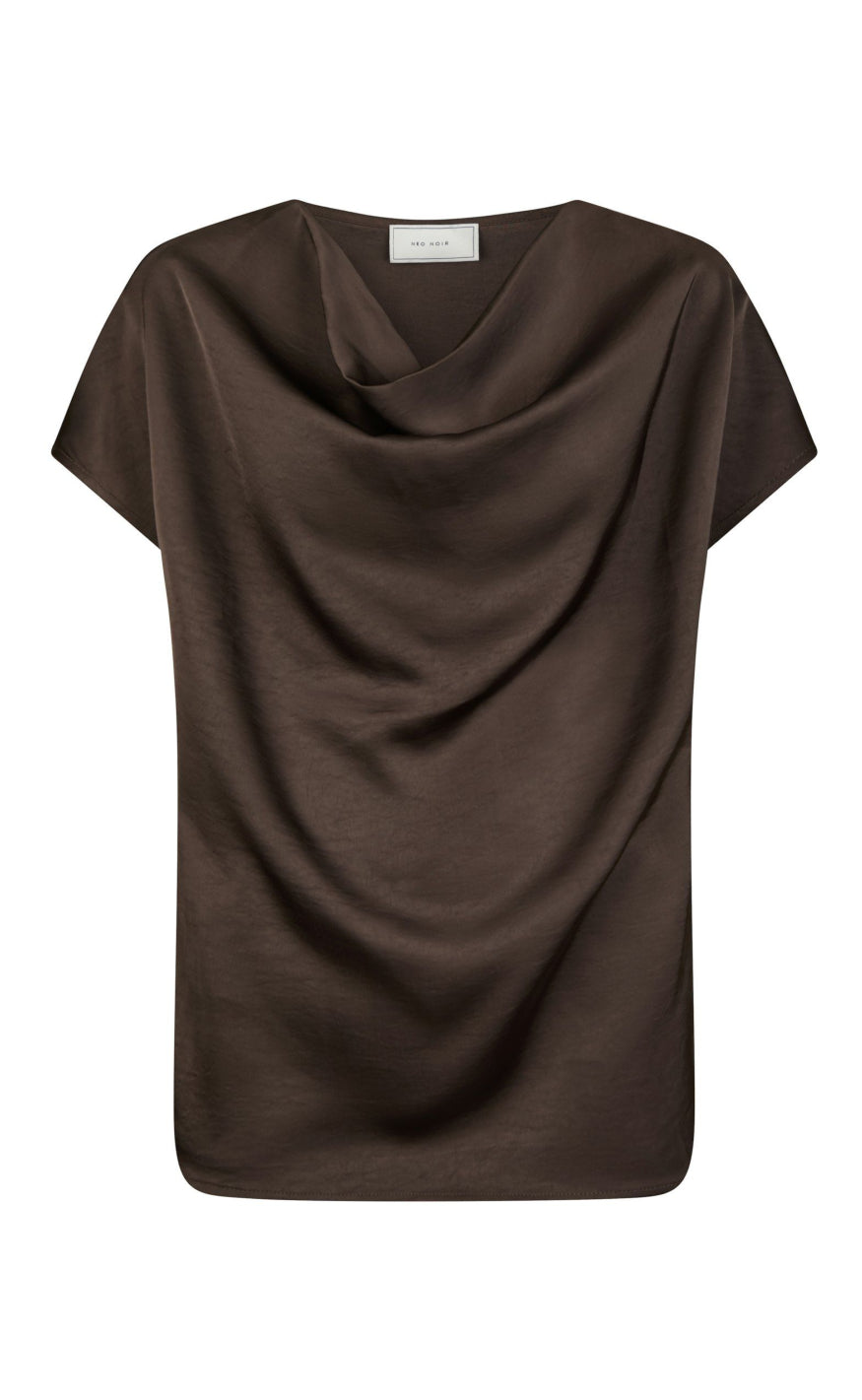 Neo Noir Top Annabeth Dark Brown