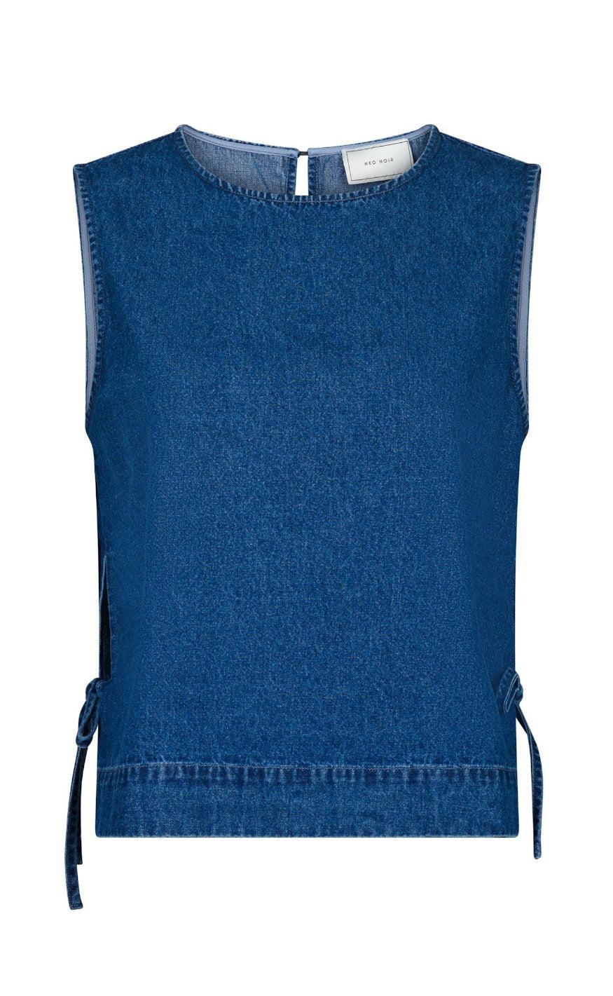 Neo Noir Top Svetlana Denim Blue