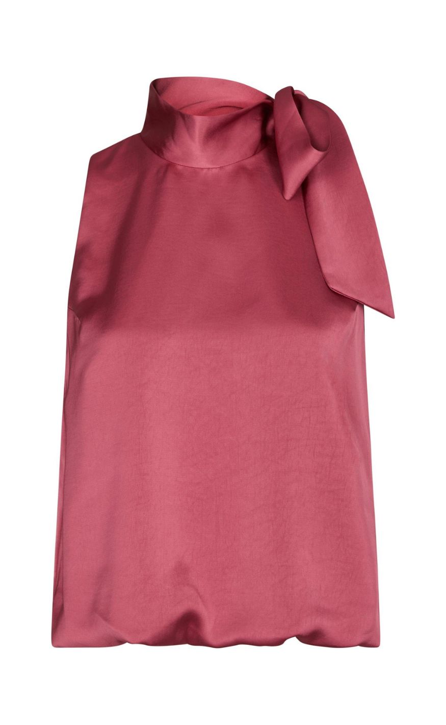 Neo Noir Top Veda Heavy Sateen Cherry Pink