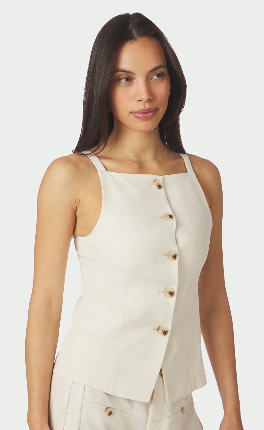 Neo Noir Vest Kylie Structure Off White
