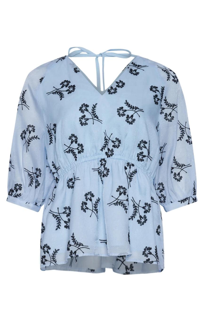 Noella Bluse Jin Light Blue