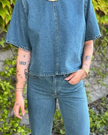 Noella Bluse Kameko Vintage Blue Wash