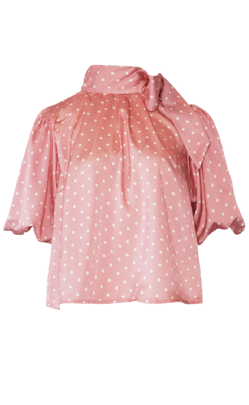Noella Bluse Kesha Carmine Blush Print