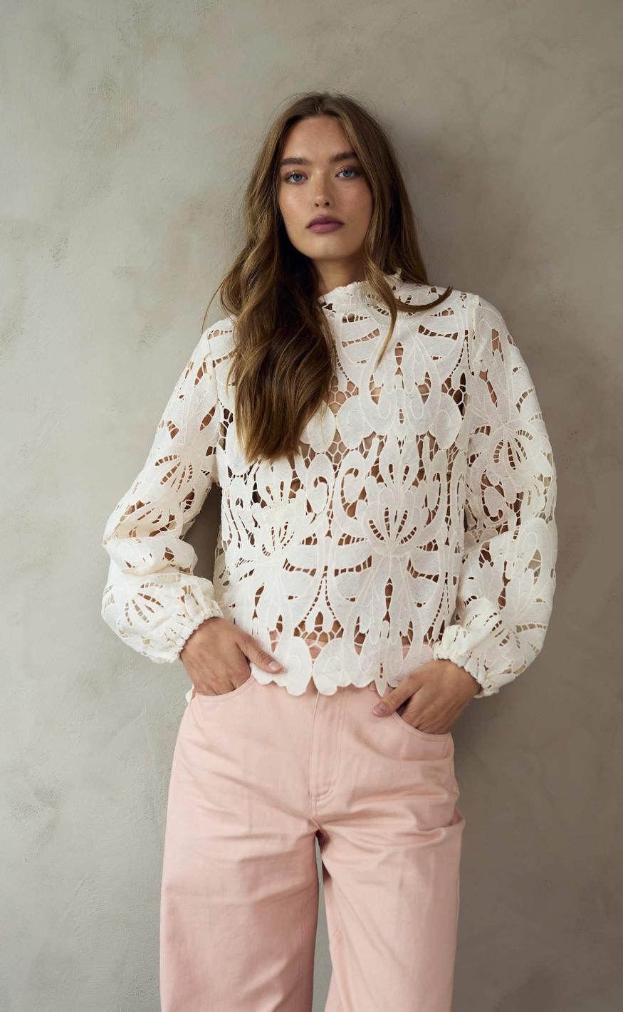 Noella Bluse Kimika Ivory