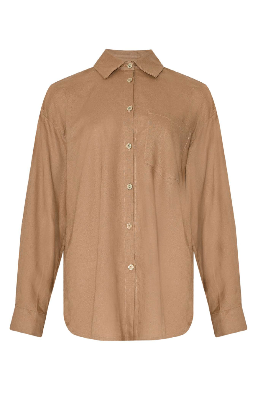 Noella Bluse Lakelynn Timber Brown