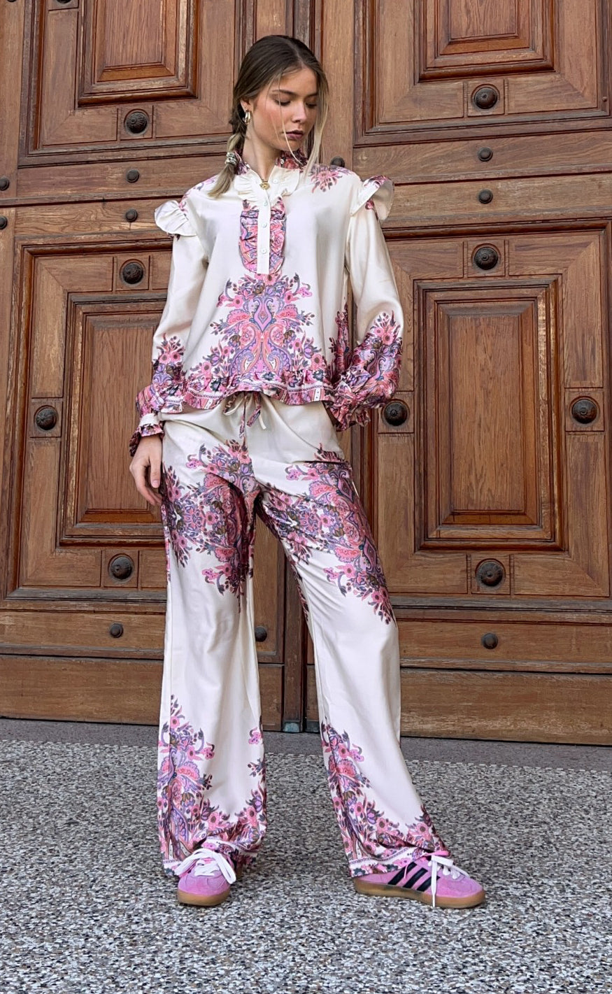 Noella Bluse Reno Ruby Drusella Print