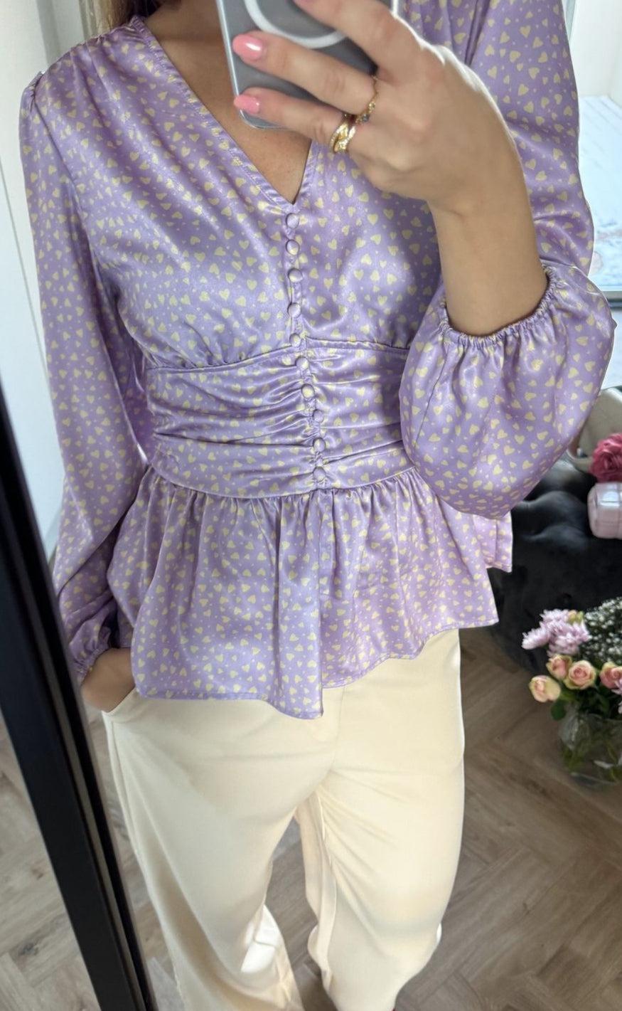 Noella Bluse Ryder Lavender Heart