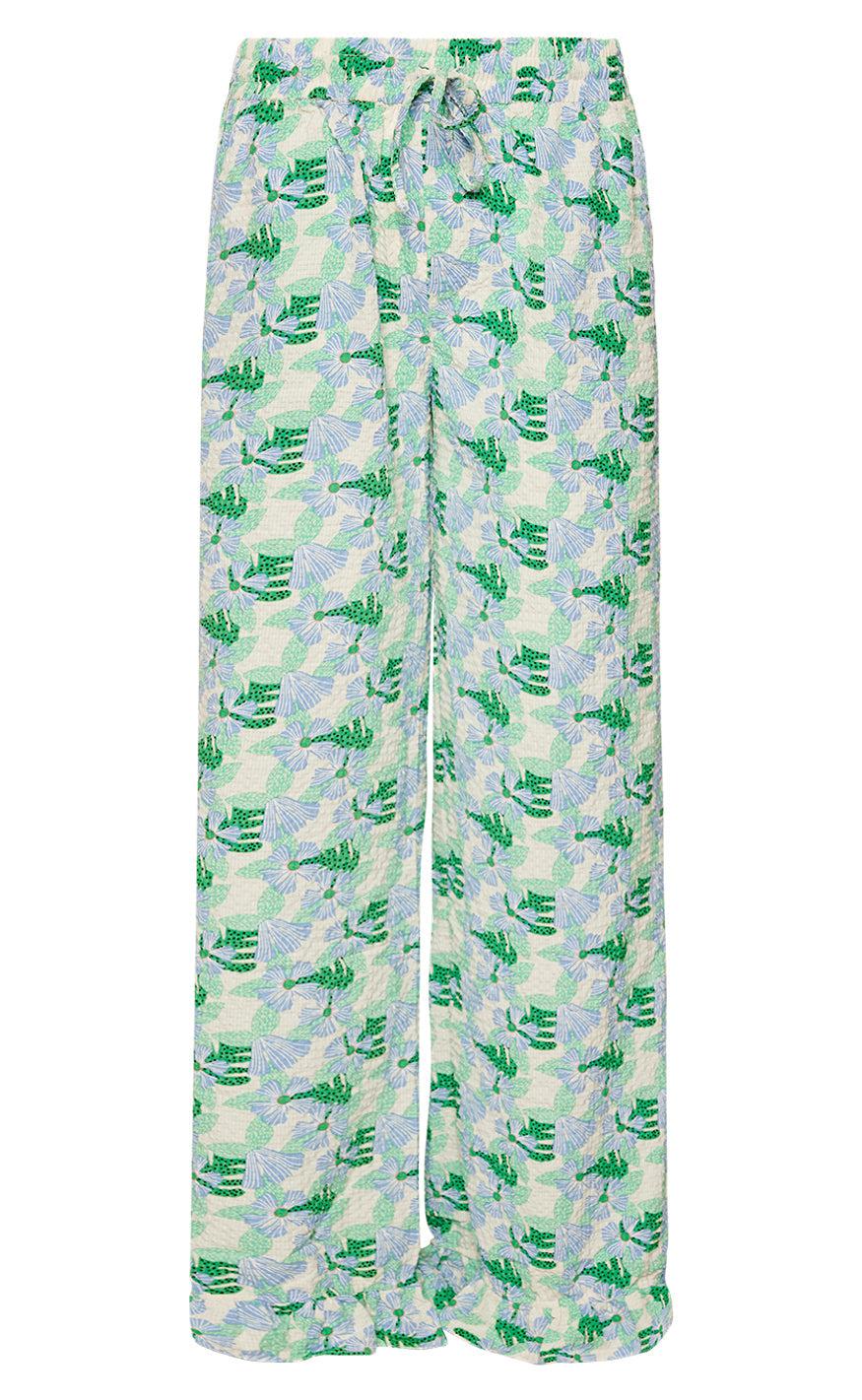 Noella Bukser Magda White Green Flower
