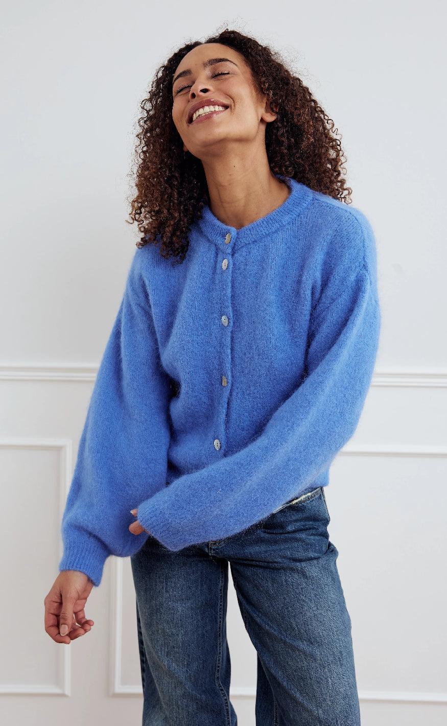 Noella Cardigan Kae Dove Blue