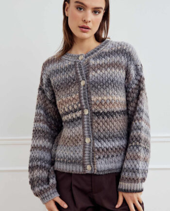 Noella Cardigan Kae Light Grey Mix