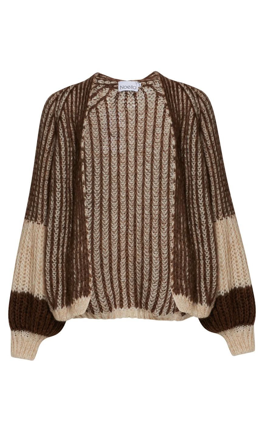Noella Cardigan Liana Beige Brown