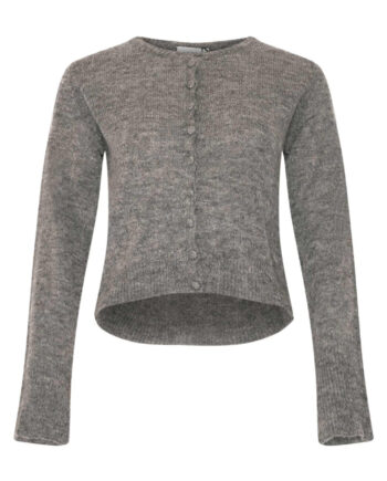 Noella Cardigan Lya Knit Dark Grey Melange