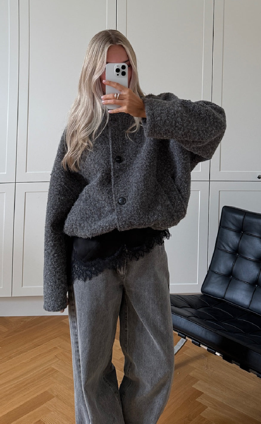Noella Jakke  -marnie Dark Grey Melange