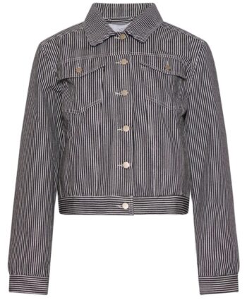 Noella Jakke Sawyer Black White Stripe