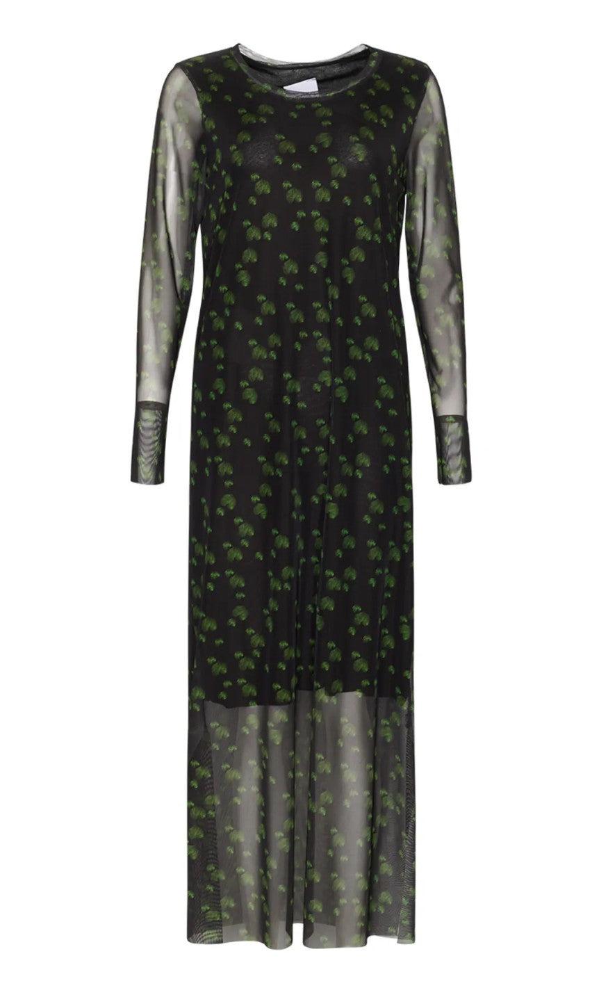 Noella Kjole Bea Trix Black With Green