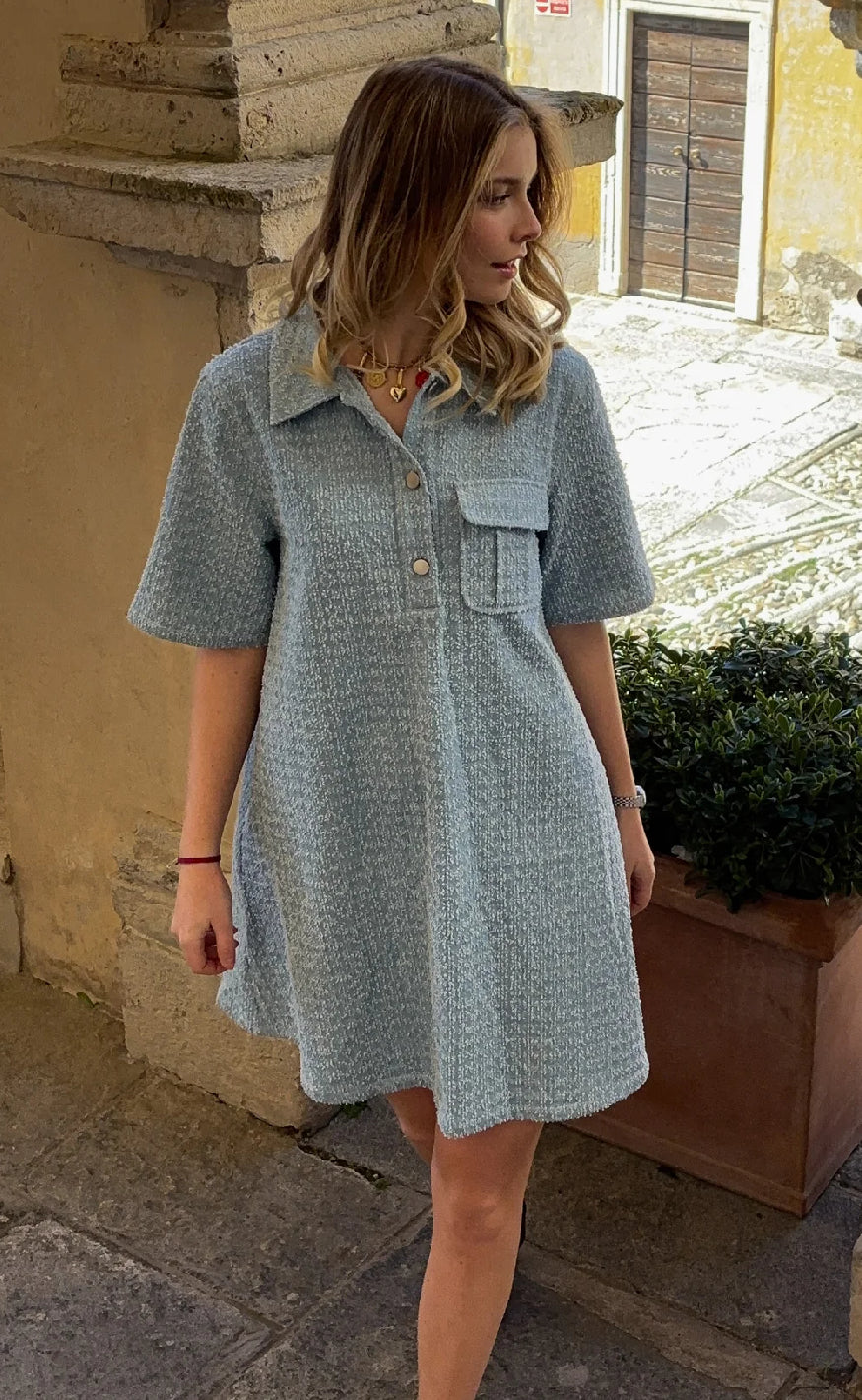 Noella Kjole Jozie Light Blue Wash