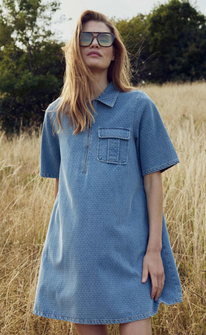 Noella Kjole Jozie Vintage Blue Wash