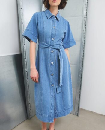 Noella Kjole Keisley Light Blue Wash
