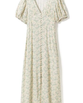 Noella Kjole Lillith Ss Maxi Dolley Yellow Print