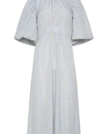 Noella Kjole Paris Long Blue Flower