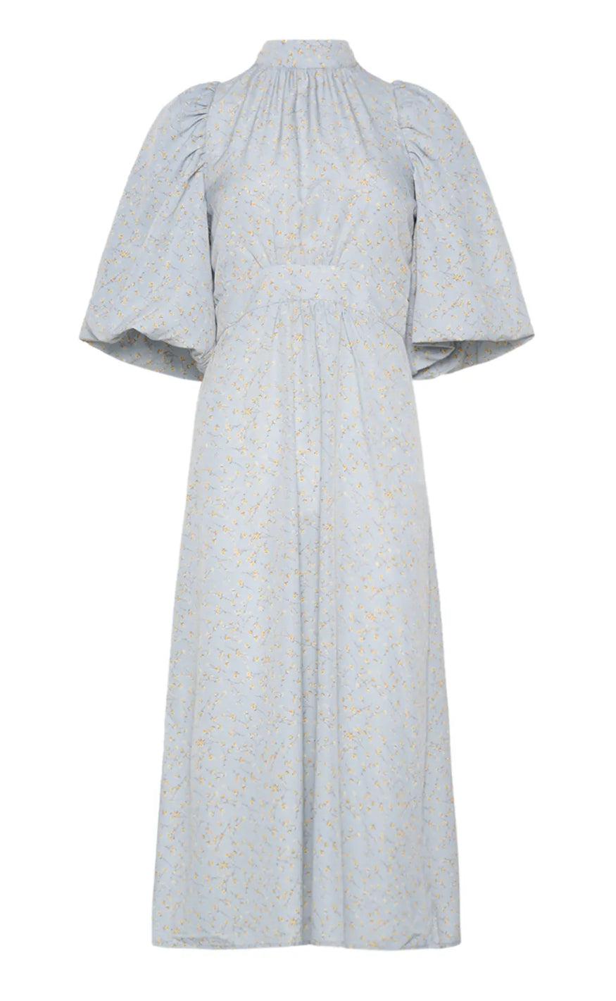 Noella Kjole Paris Long Blue Flower