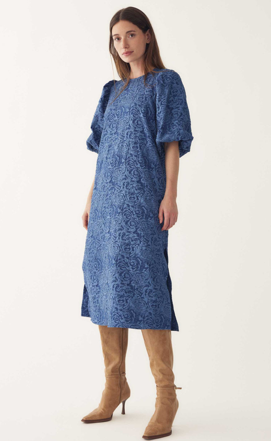 Noella Kjole Pastis Dusty Blue