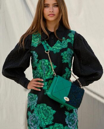 Noella Kjole Taylor  -neck Green Mix