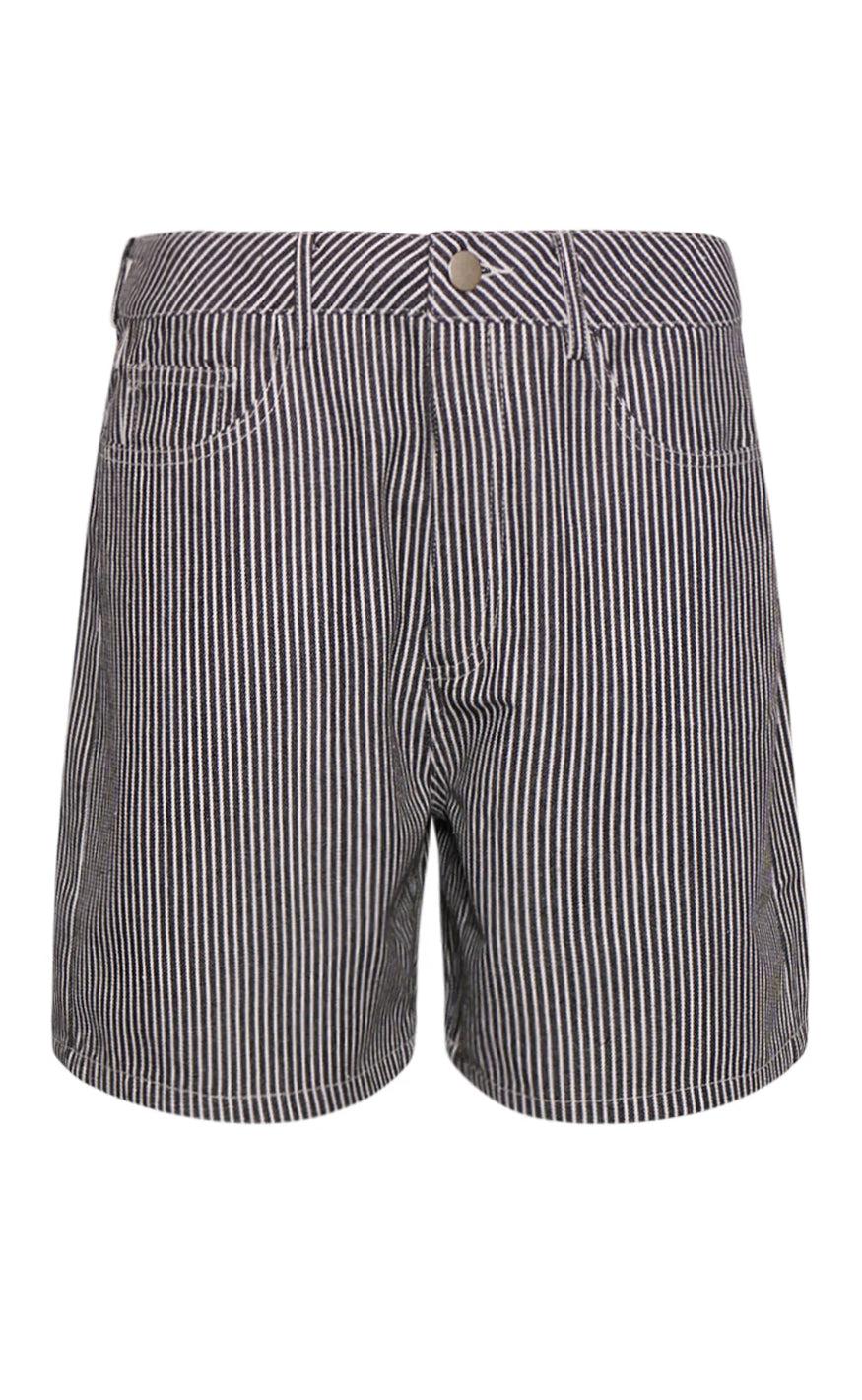 Noella Shorts Spencer Black White Stripe