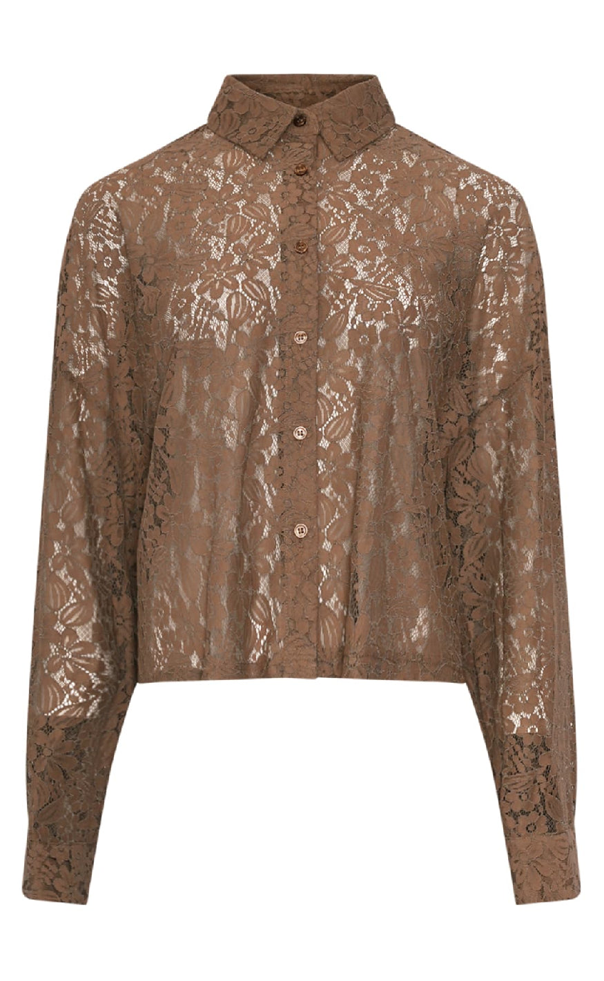 Noella Skjorte Julie Timber Brown