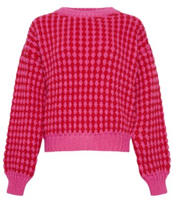 Noella Sweater Gio Pink Red Mix