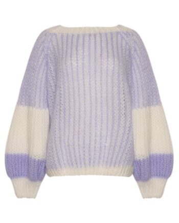 Noella Sweater Liana Lavender White