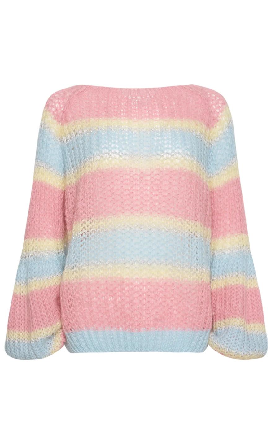 Noella Sweater Pacific Light Blue Rose Mix