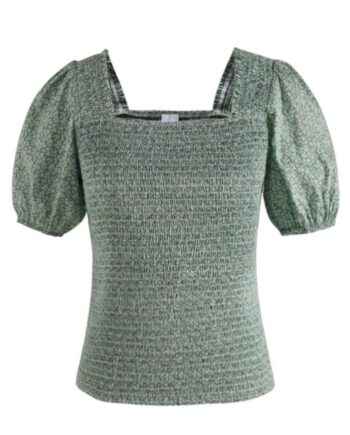 Noella Top Body Green Flower