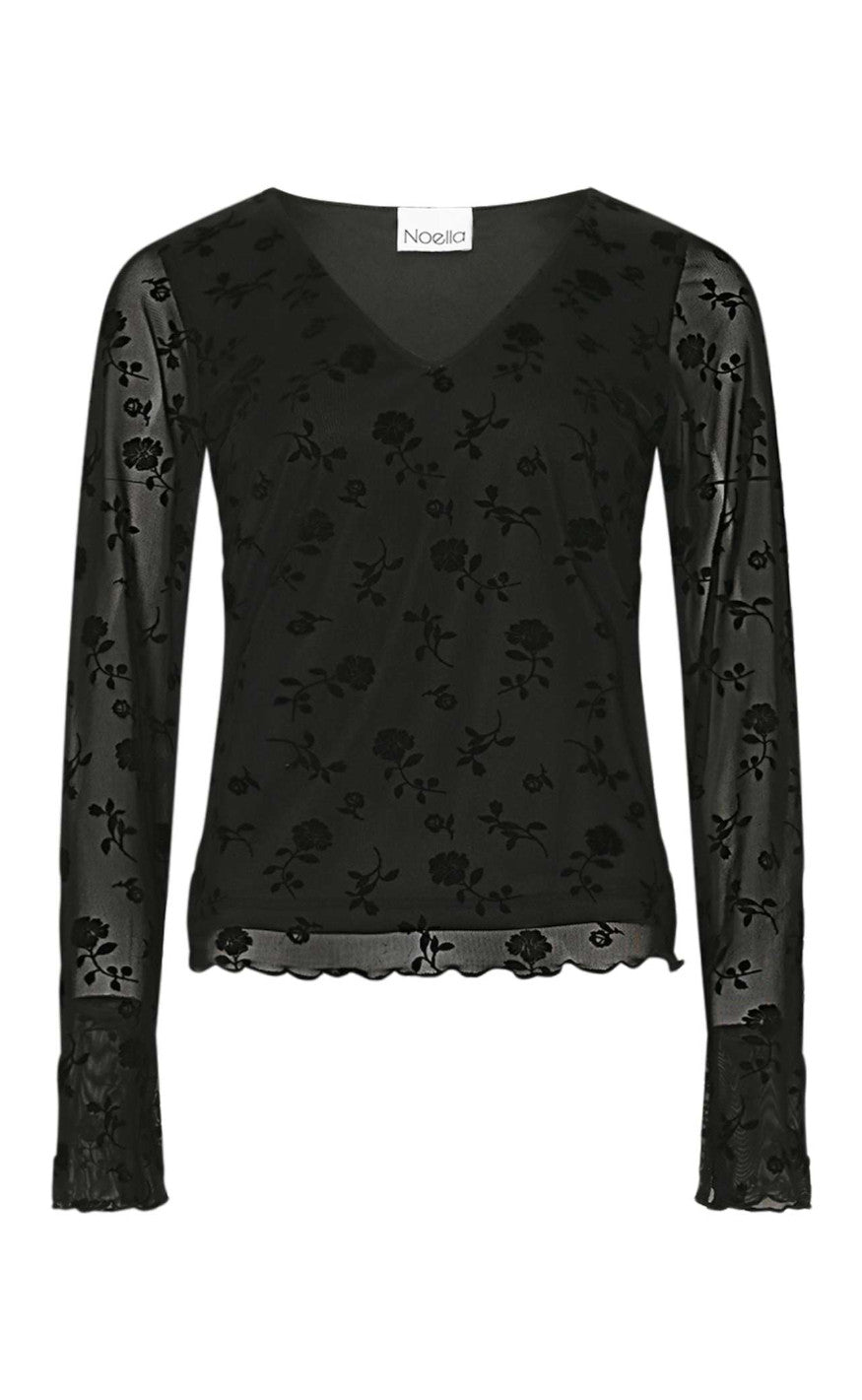 Noella Top Lucille Clarity Black Print