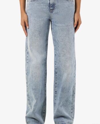 Noisy May Bukser Yolanda Nw Wide Light Blue Denim