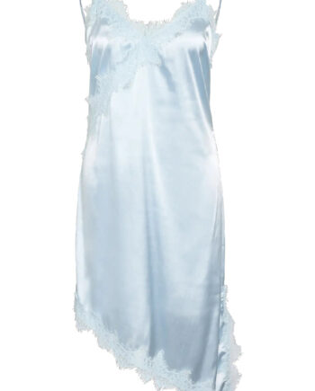 Noisy May Kjole Sofie Satin Lace Cerulean