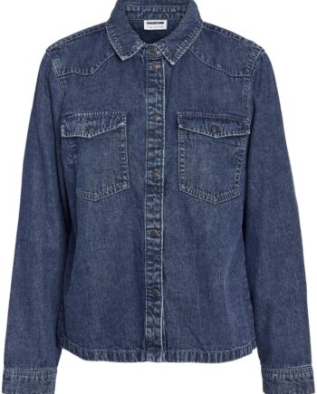Noisy May Skjorte Signe Medium Blue Denim
