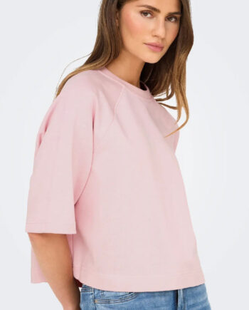 Only Bluse Dasie Raglan Chalk Pink