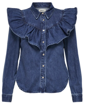 Only Bluse Indigo Dark Blue Denim