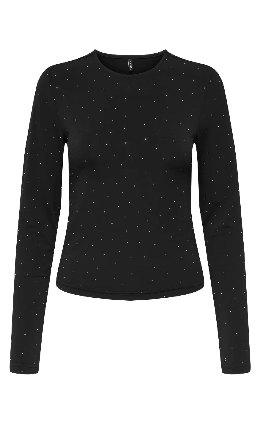Only Bluse Zita Black Silver Rhinstones