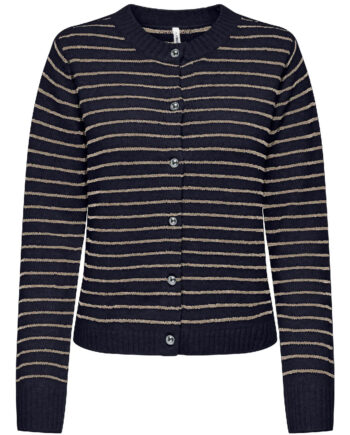 Only Cardigan Chester Ls Night Sky Humus Mel Silver Button