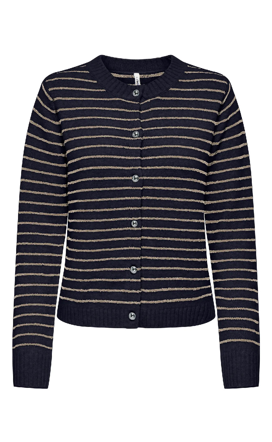 Only Cardigan Chester Ls Night Sky Humus Mel Silver Button