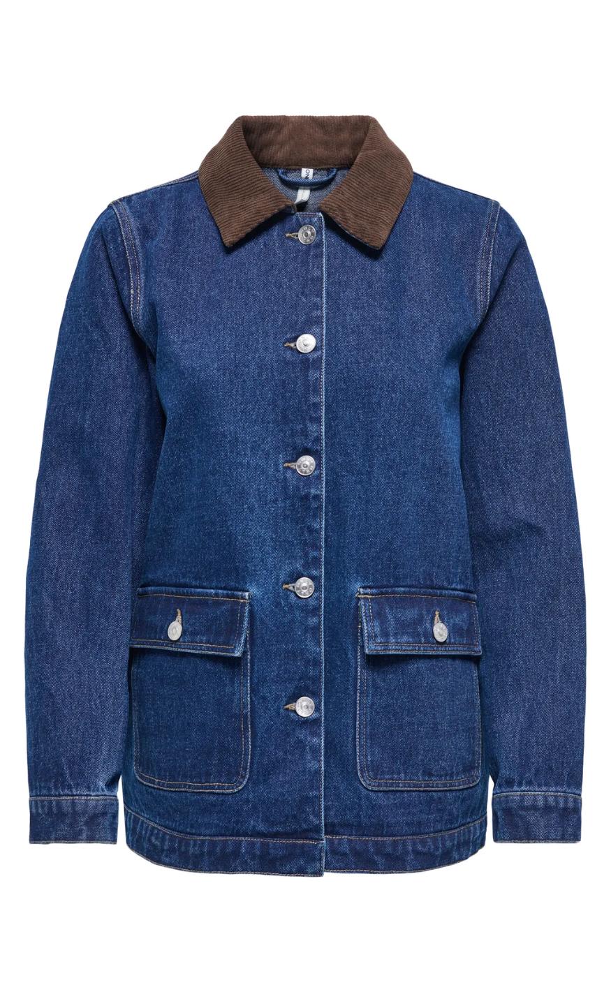 Only Jakke Frankie Ls Dark Blue Denim