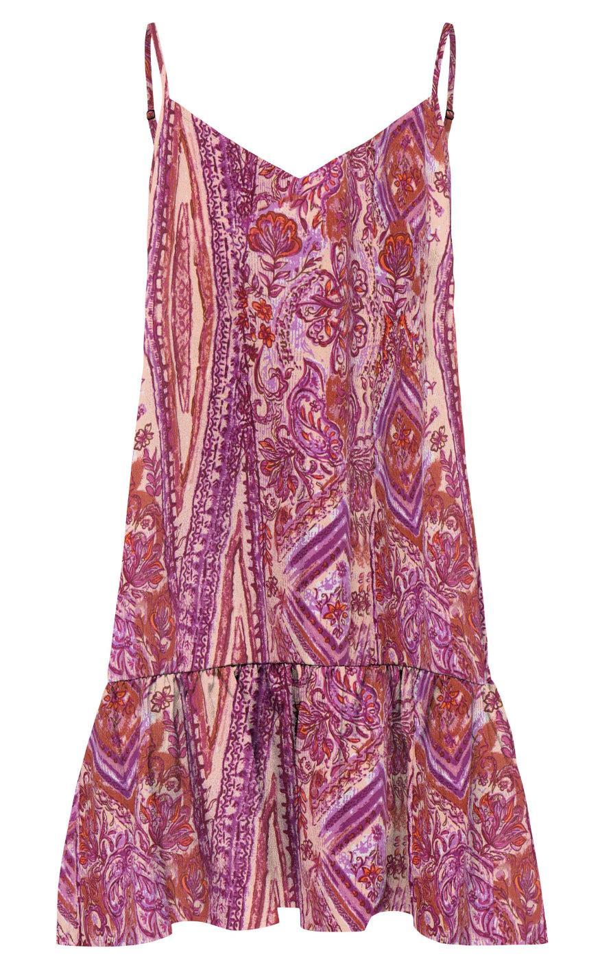 Only Kjole Nova Vis Giu Fuchsia Fedora Bohobabe