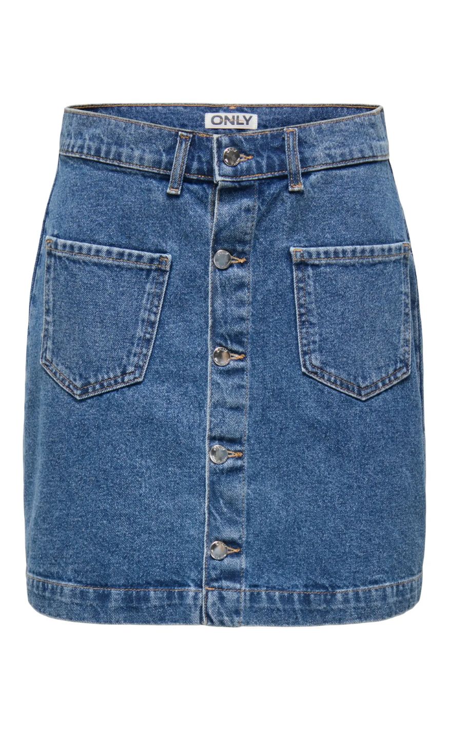 Only Nederdel Amazing Medium Blue Denim