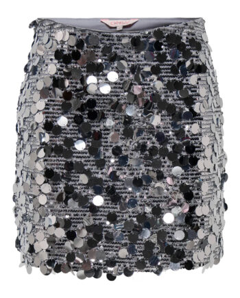 Only Nederdel Jadel Silver    Silver Sequins