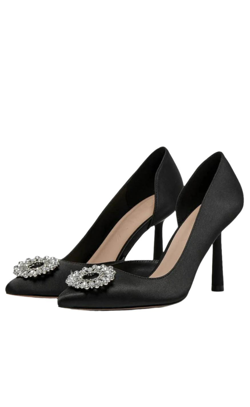 Only Stiletter Priya Front Embellish Black