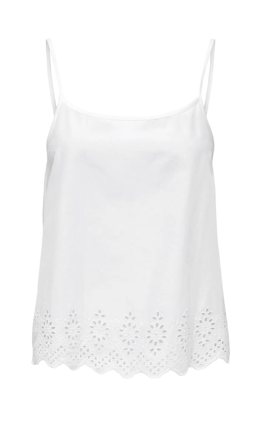 Only Top Lou Singlet Bright White